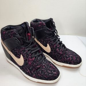 Nike Dunk Sky High Premium Purple Tribal  Women's Trainers  wedge Size 8 US